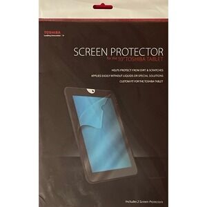 Toshiba Tablet Screen Protector 10‎ Inch, Anti Scratch, Includes 2